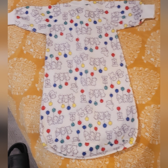 Vintage Carter's Baby Fleece Sleep Bag Sack Wearable Blanket One Size Bears - Picture 10 of 14